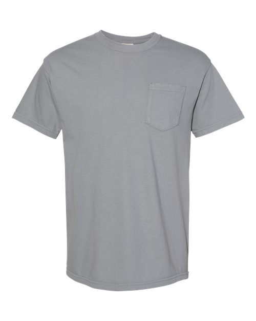 Comfort Colors 6030CC Adult Heavyweight Pocket T-Shirt #color_GRANITE