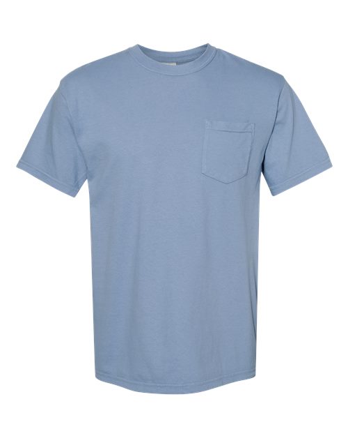 Comfort Colors 6030CC Adult Heavyweight Pocket T-Shirt #color_WASHED DENIM