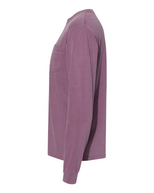 Comfort Colors C4410 Adult Heavyweight RSLong-Sleeve Pocket T-Shirt #color_BERRY