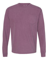 Comfort Colors C4410 Adult Heavyweight RSLong-Sleeve Pocket T-Shirt #color_BERRY
