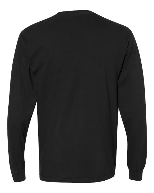 Comfort Colors C4410 Adult Heavyweight RSLong-Sleeve Pocket T-Shirt #color_BLACK