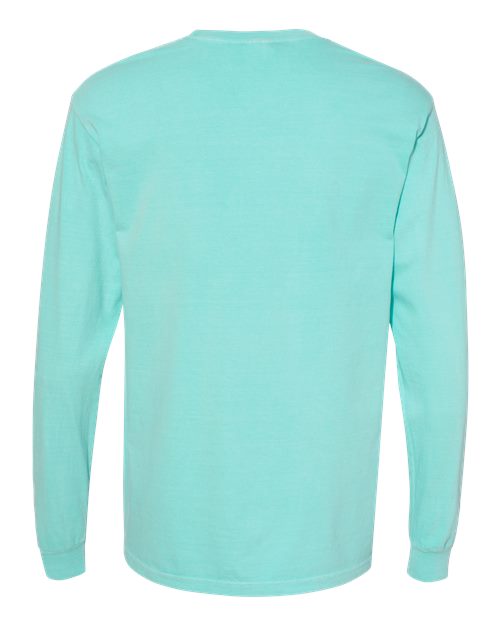 Comfort Colors C4410 Adult Heavyweight RSLong-Sleeve Pocket T-Shirt #color_CHALKY MINT