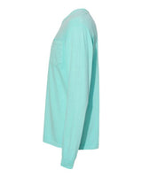 Comfort Colors C4410 Adult Heavyweight RSLong-Sleeve Pocket T-Shirt #color_CHALKY MINT