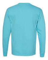 Comfort Colors C4410 Adult Heavyweight RSLong-Sleeve Pocket T-Shirt #color_LAGOON BLUE