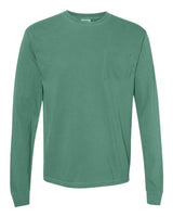 Comfort Colors C4410 Adult Heavyweight RSLong-Sleeve Pocket T-Shirt #color_LIGHT GREEN
