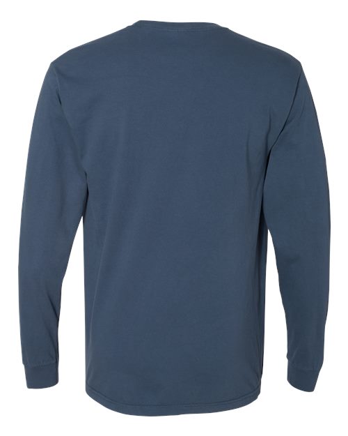 Comfort Colors C4410 Adult Heavyweight RSLong-Sleeve Pocket T-Shirt #color_MIDNIGHT