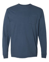 Comfort Colors C4410 Adult Heavyweight RSLong-Sleeve Pocket T-Shirt #color_MIDNIGHT