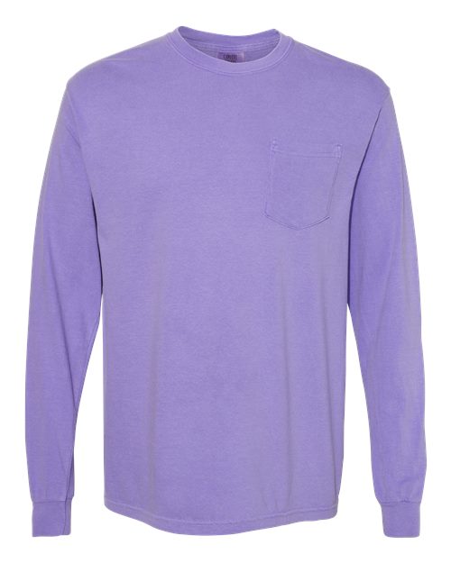 Comfort Colors C4410 Adult Heavyweight RSLong-Sleeve Pocket T-Shirt #color_VIOLET