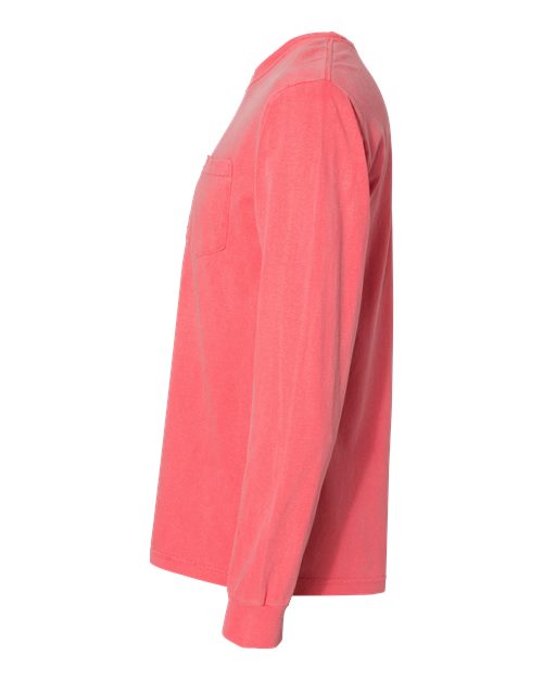 Comfort Colors C4410 Adult Heavyweight RSLong-Sleeve Pocket T-Shirt #color_WATERMELON