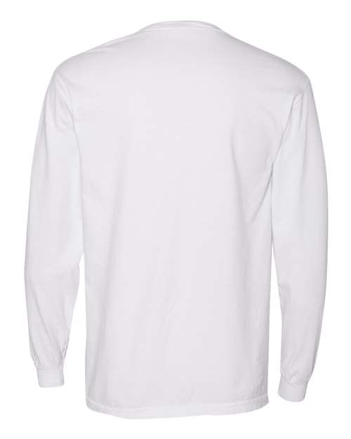 Comfort Colors C4410 Adult Heavyweight RSLong-Sleeve Pocket T-Shirt #color_WHITE