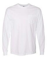Comfort Colors C4410 Adult Heavyweight RSLong-Sleeve Pocket T-Shirt #color_WHITE