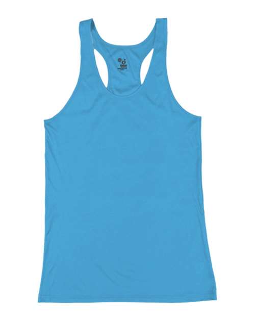 Badger 4166 Women’s B-Core Racerback Tank Top #color_Columbia Blue