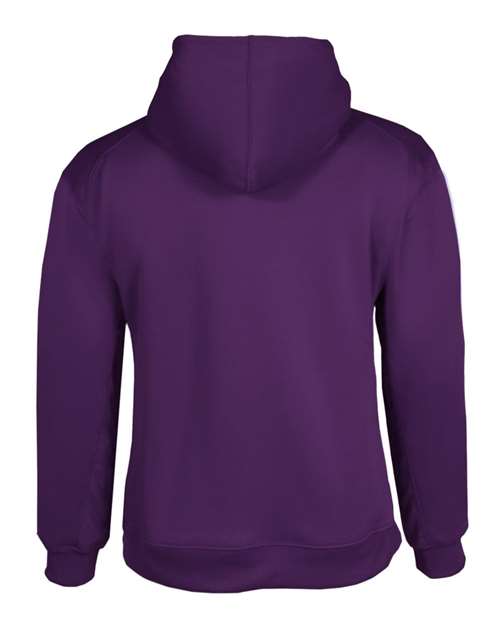 Badger 1454 Performance Fleece Hooded Sweatshirt #color_Purple