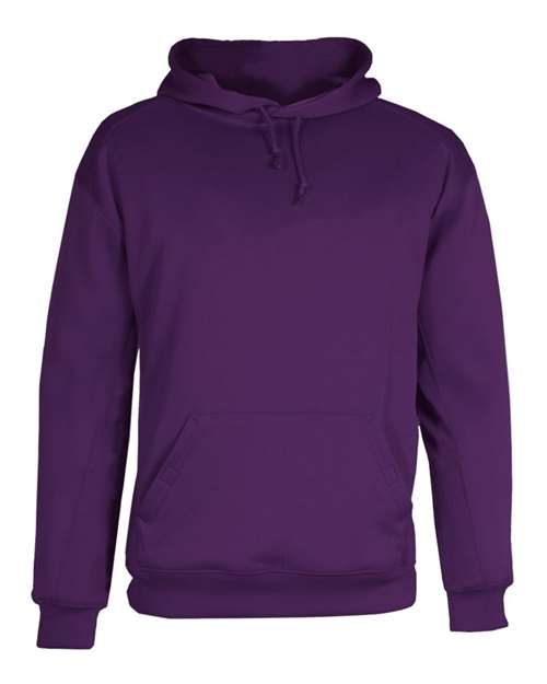 Badger 1454 Performance Fleece Hooded Sweatshirt #color_Purple