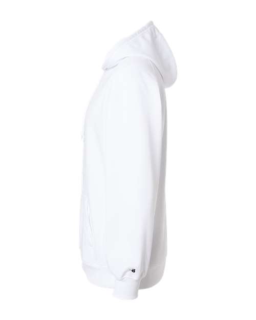 Badger 1454 Performance Fleece Hooded Sweatshirt #color_White