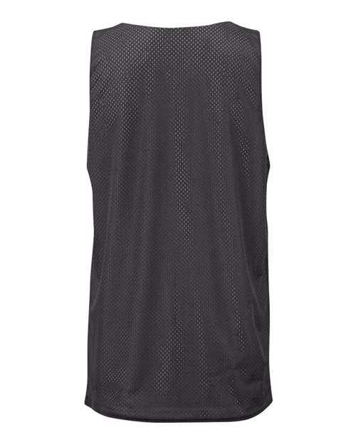 Badger 2529 Youth Pro Mesh Reversible Tank Top #color_Graphite/ White