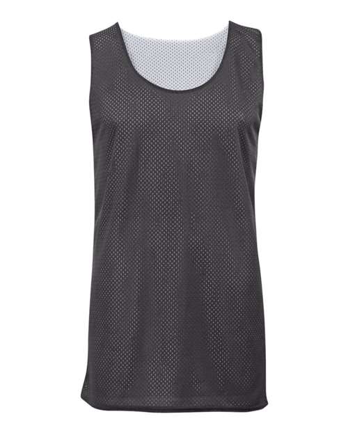 Badger 2529 Youth Pro Mesh Reversible Tank Top #color_Graphite/ White