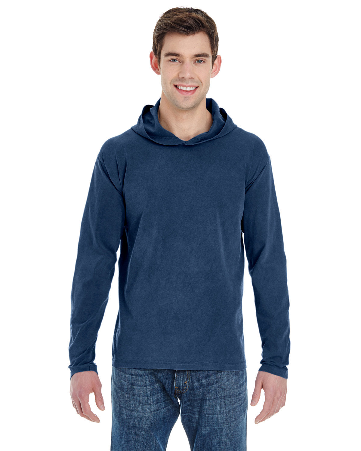 Comfort Colors 4900 Adult Heavyweight Long-Sleeve Hooded T-Shirt