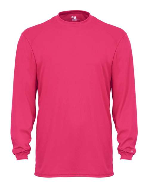 Badger 4104 B-Core Long Sleeve T-Shirt #color_Hot Pink