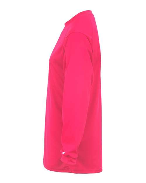Badger 4104 B-Core Long Sleeve T-Shirt #color_Hot Pink