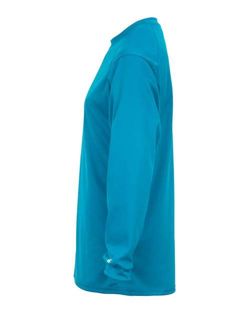 Badger 4104 B-Core Long Sleeve T-Shirt #color_Electric Blue