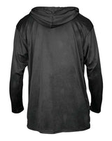 Badger 4105 B-Core Hooded Long Sleeve T-Shirt #color_Black