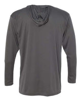Badger 4105 B-Core Hooded Long Sleeve T-Shirt #color_Graphite