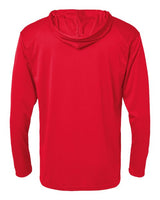Badger 4105 B-Core Hooded Long Sleeve T-Shirt #color_Red
