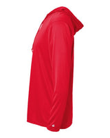 Badger 4105 B-Core Hooded Long Sleeve T-Shirt #color_Red
