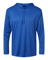 Badger 4105 B-Core Hooded Long Sleeve T-Shirt #color_Royal