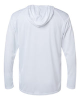 Badger 4105 B-Core Hooded Long Sleeve T-Shirt #color_White