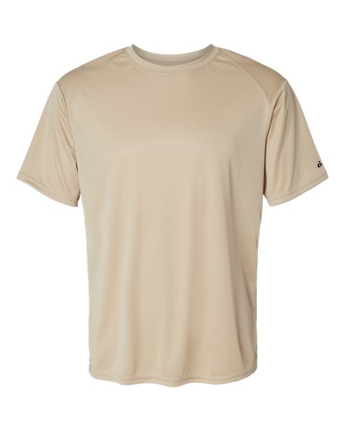 Badger 4120 B-Core Sport Shoulders T-Shirt #color_Sand