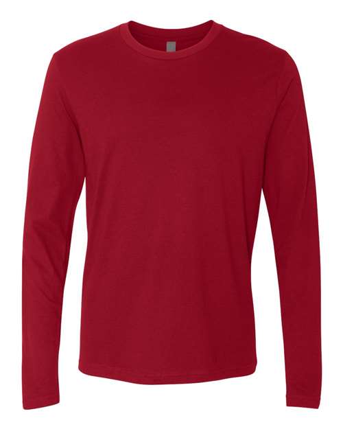 Next Level N3601 Men's Cotton Long-Sleeve Crew #color_CARDINAL