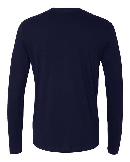 Next Level N3601 Men's Cotton Long-Sleeve Crew #color_MIDNIGHT NAVY