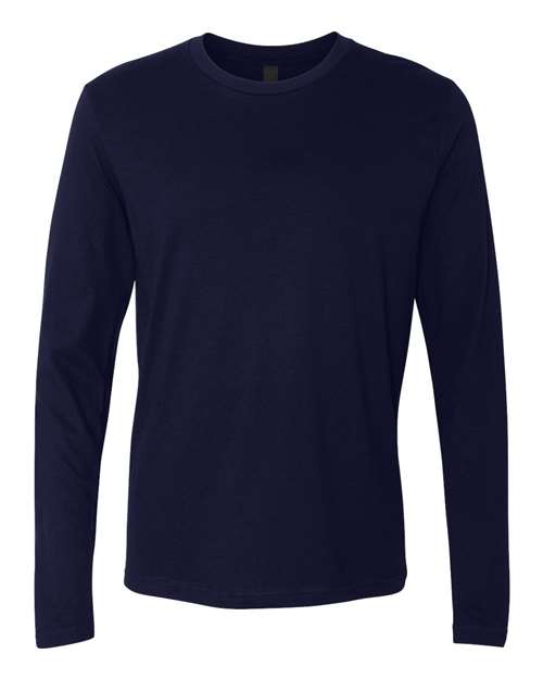 Next Level N3601 Men's Cotton Long-Sleeve Crew #color_MIDNIGHT NAVY