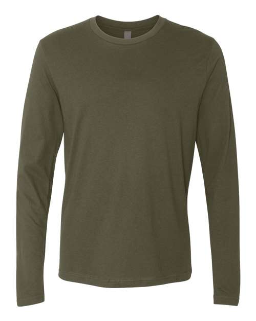 Next Level N3601 Men's Cotton Long-Sleeve Crew #color_MILITARY GREEN
