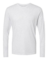 Next Level 6071 Men's Triblend Long-Sleeve Crew #color_HEATHER WHITE