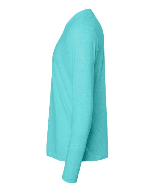 Next Level 6071 Men's Triblend Long-Sleeve Crew #color_TAHITI BLUE