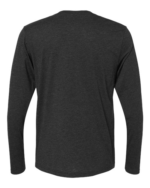 Next Level 6071 Men's Triblend Long-Sleeve Crew #color_VINTAGE BLACK