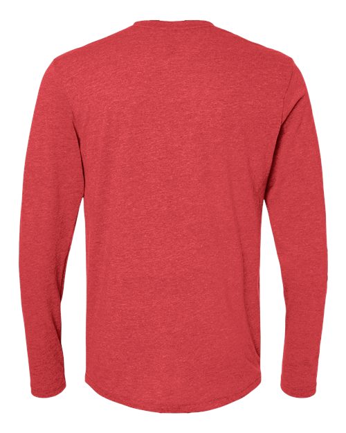 Next Level 6071 Men's Triblend Long-Sleeve Crew #color_VINTAGE RED