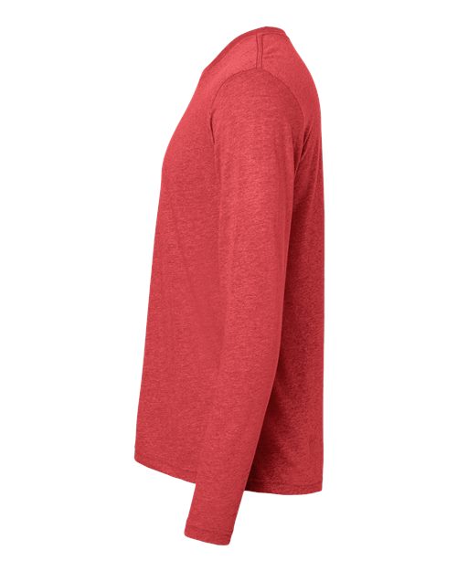 Next Level 6071 Men's Triblend Long-Sleeve Crew #color_VINTAGE RED