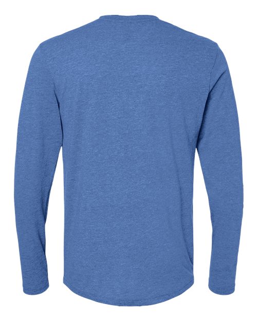 Next Level 6071 Men's Triblend Long-Sleeve Crew #color_VINTAGE ROYAL