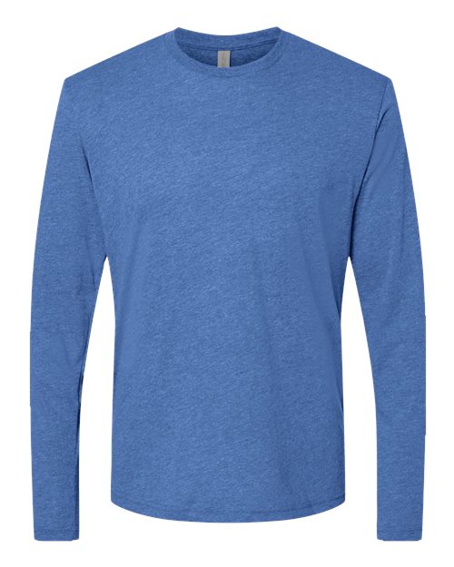 Next Level 6071 Men's Triblend Long-Sleeve Crew #color_VINTAGE ROYAL