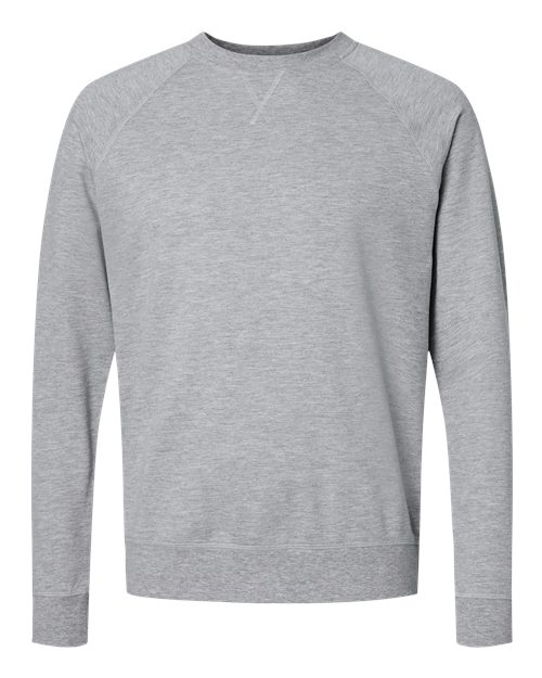 Next Level N9000 Unisex French Terry Raglan Crew #color_HEATHER GRAY