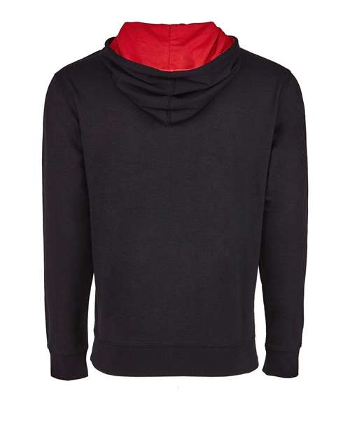 Next Level 9301 Unisex French Terry Pullover Hoodie #color_BLACK/ RED