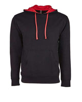 Next Level 9301 Unisex French Terry Pullover Hoodie #color_BLACK/ RED