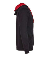 Next Level 9301 Unisex French Terry Pullover Hoodie #color_BLACK/ RED