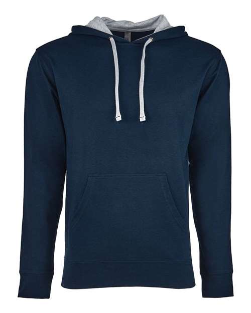 Next Level 9301 Unisex French Terry Pullover Hoodie #color_MID NY/ HTHR GRY