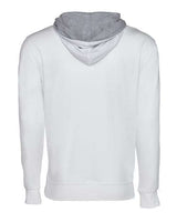 Next Level 9301 Unisex French Terry Pullover Hoodie #color_WHT/ HTHR GRAY