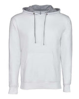 Next Level 9301 Unisex French Terry Pullover Hoodie #color_WHT/ HTHR GRAY